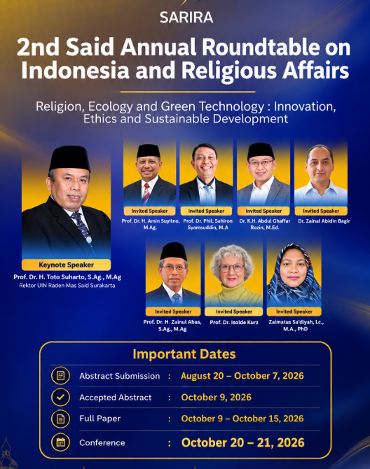 Said Annual Roundtable on Indonesia and Religious Affairs