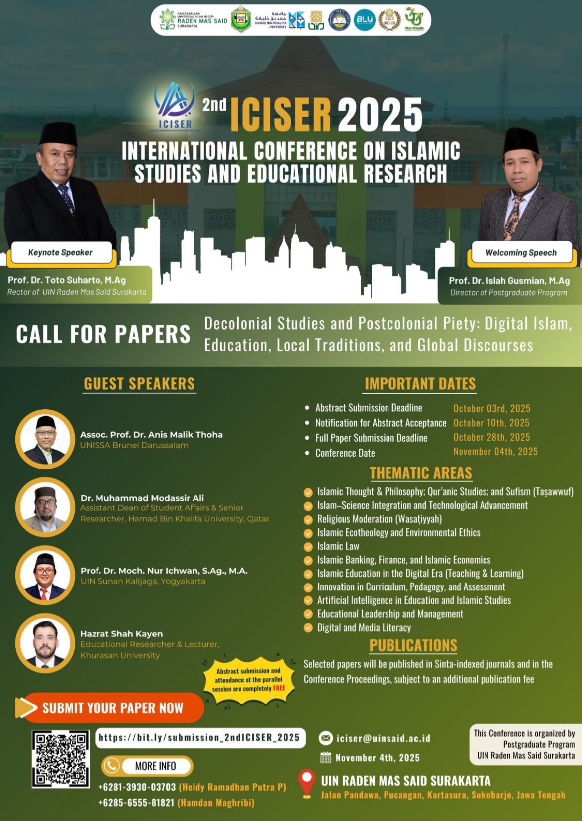 International Conference on Islamic Studies and Educational Research 2025