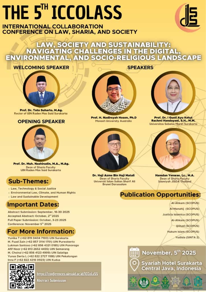 International Collaboration Conference on Law, Sharia and Society 2025